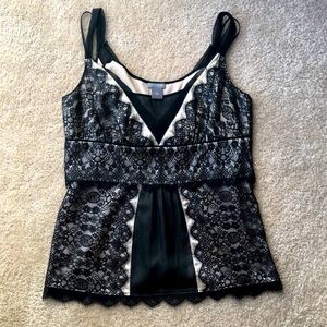 Ann Taylor lacy black top